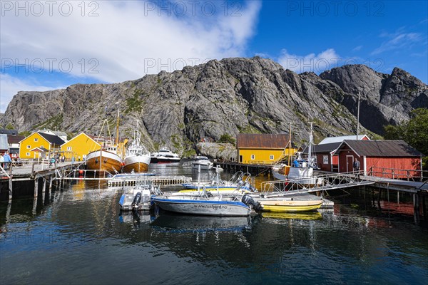 Harbour of the little fishing village of Nusfjord