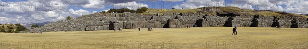 Fortress walls of the Inca ruins Sacsayhuaman