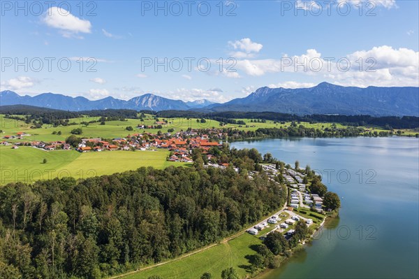 Camping site at the Riegsee