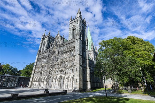 Facade of the Nidaros Cathedral