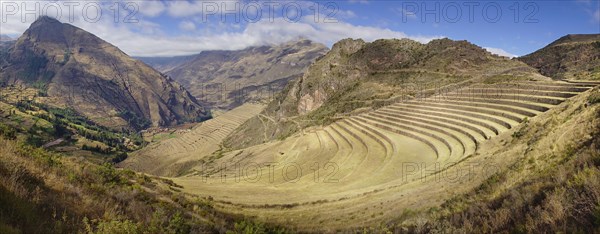 Walled terraces in the Inca ruin complex