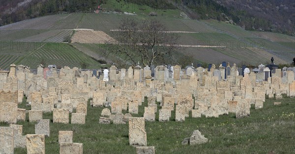 Old Jewish cemetery since 1432 at the foot of the Schwanenberg