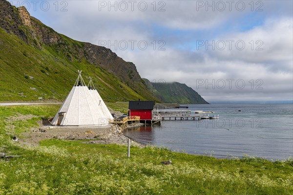 Tippies in a bay on the Nordkapp