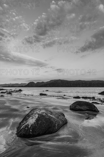 Beach with boulders