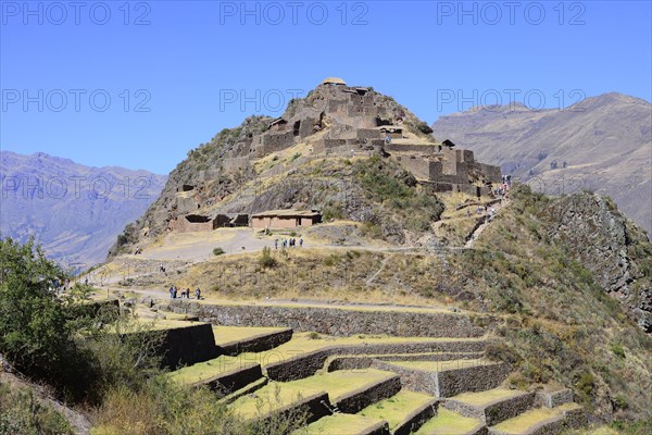 Walled terraces in the Inca ruin complex