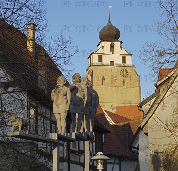 Artwork Pendelschlag 2000 by Hellmut Ehrath and Peter Lenk from collegiate church