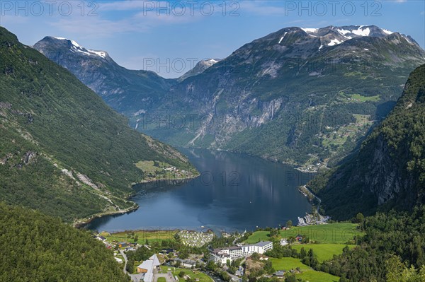 Overlook over Geirangerfjord