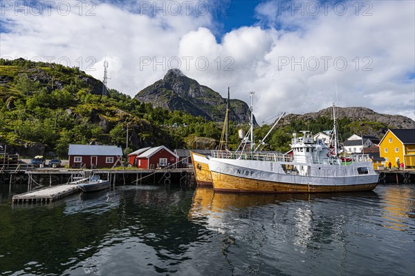 Harbour of the little fishing village of Nusfjord