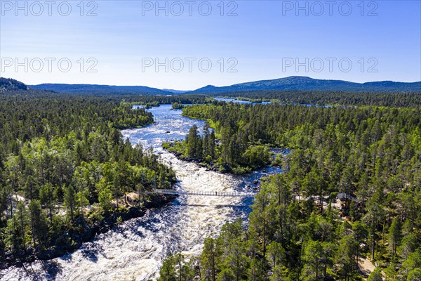 Aerial of Juutuanjoki river