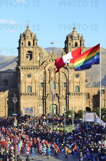 Parade on the eve of Inti Raymi