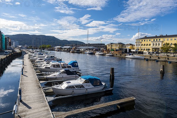 Nidelva river running through Trondheim