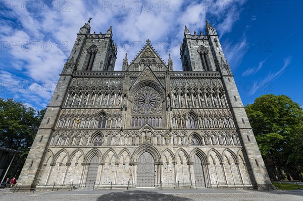 Facade of the Nidaros Cathedral