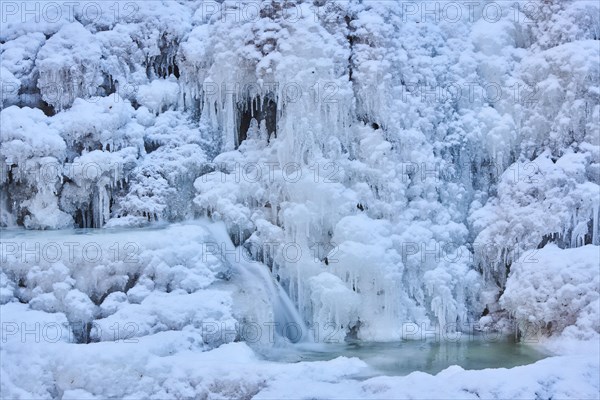 Frozen Riesloch waterfalls