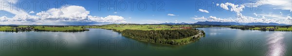 360 degree panorama of Riegsee