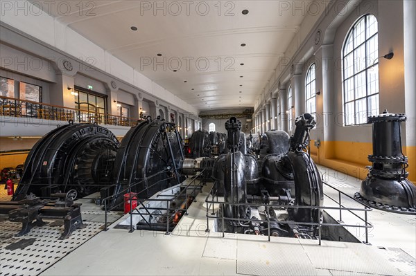Old turbines in the Hydroelectric power station Unesco world heritage Industrial site Rjukan-Notodden