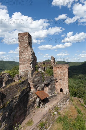 Medieval rock castle