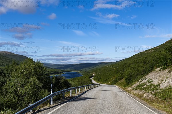 Karasjohka river bordering Norway and Finland