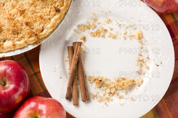 Overhead abstract of apples