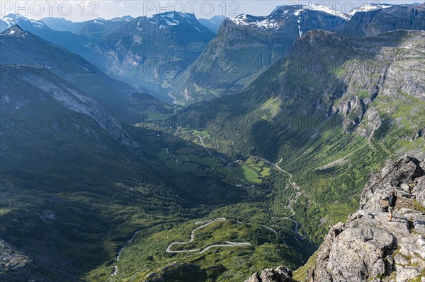 Aerial of Geirangerfjord