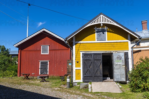 Old wooden buildings in the Unesco world heritage site