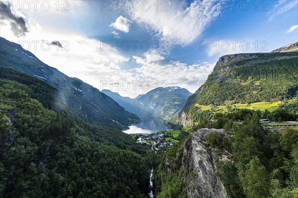 Overlook over Geirangerfjord