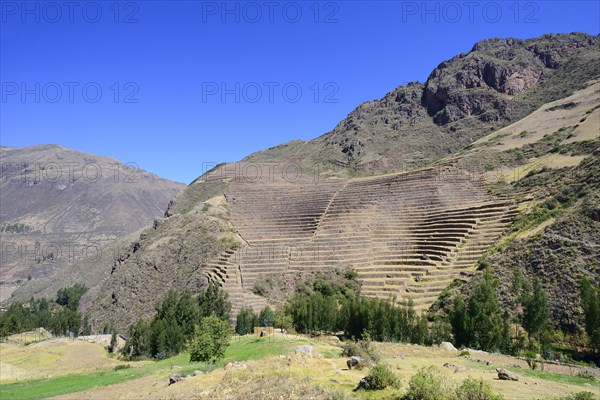 Walled terraces in the Inca ruin complex