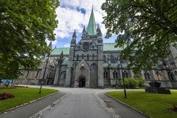 Facade of the Nidaros Cathedral