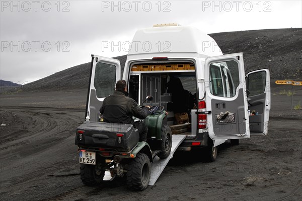 ATV is loaded into Sprinter