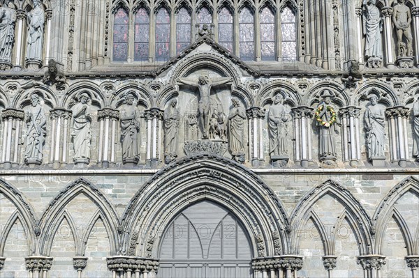Facade of the Nidaros Cathedral