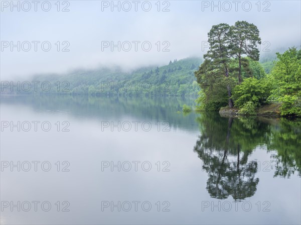 Morning fog at the Edersee