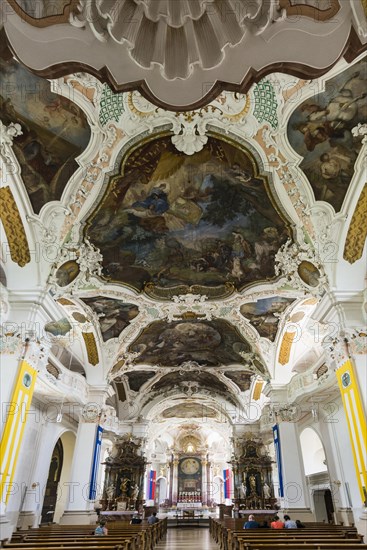 Interior view of the monastery church of St. Martin