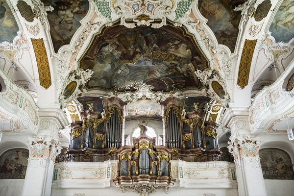 Interior view of the monastery church of St. Martin