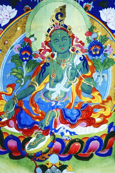 Green Tara Thangka