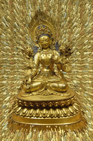 White Tara of the Seven Eyes goddess statue