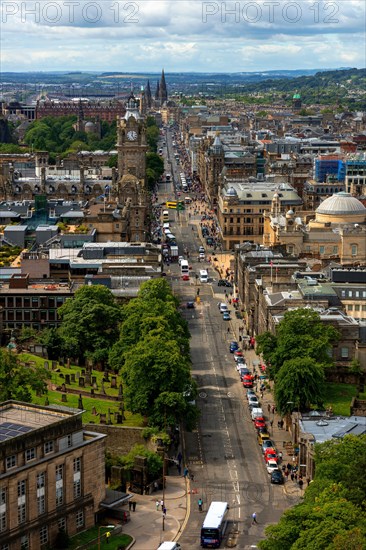 View from Calton Hill to Princes Street