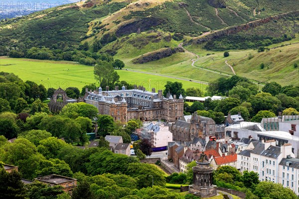 View from Calton Hill to Holyroodhouse