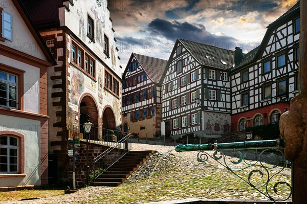 Historical market place of Schiltach