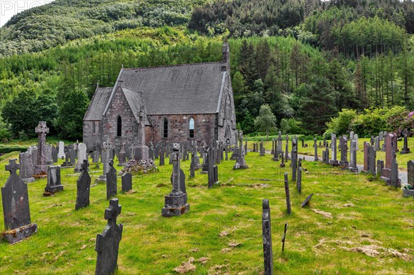 Church of St. John with graveyard