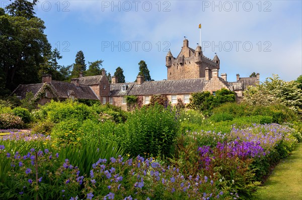 Cawdor Castle with garden near Inverness