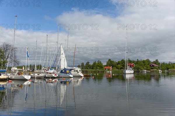 Sailing boats sailing yachts in the marina