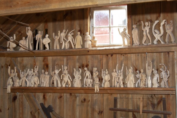 Carved wooden figures