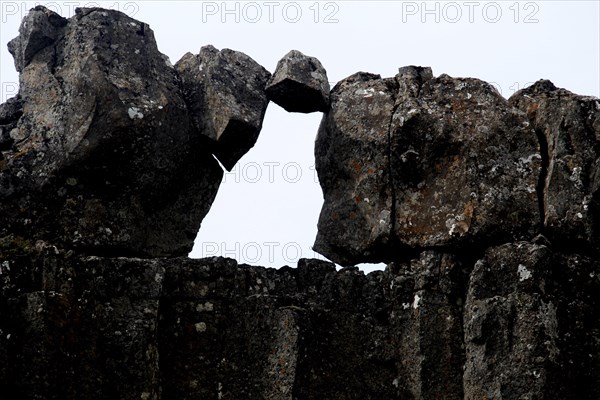 Lava fissure