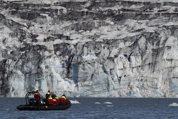 Tourists in zodiac