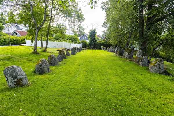 Viking ship's grave from 10th