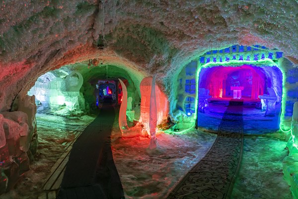 Colourful ice sculptures in the Permafrost kingdom