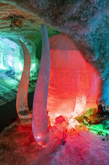 Colourful ice sculptures in the Permafrost kingdom