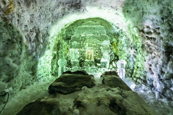 Colourful ice sculptures in the Permafrost kingdom