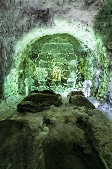 Colourful ice sculptures in the Permafrost kingdom