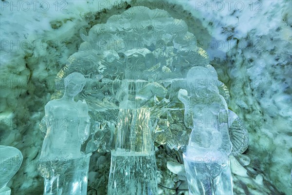 Colourful ice sculptures in the Permafrost kingdom