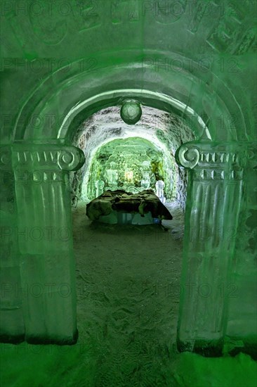 Colourful ice sculptures in the Permafrost kingdom